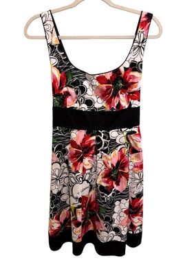 VINTAGE Corey P. Fit & Flare Floral Dress - Size 8